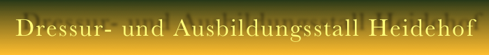 Dressur- und Ausbildungsstall Heidehof